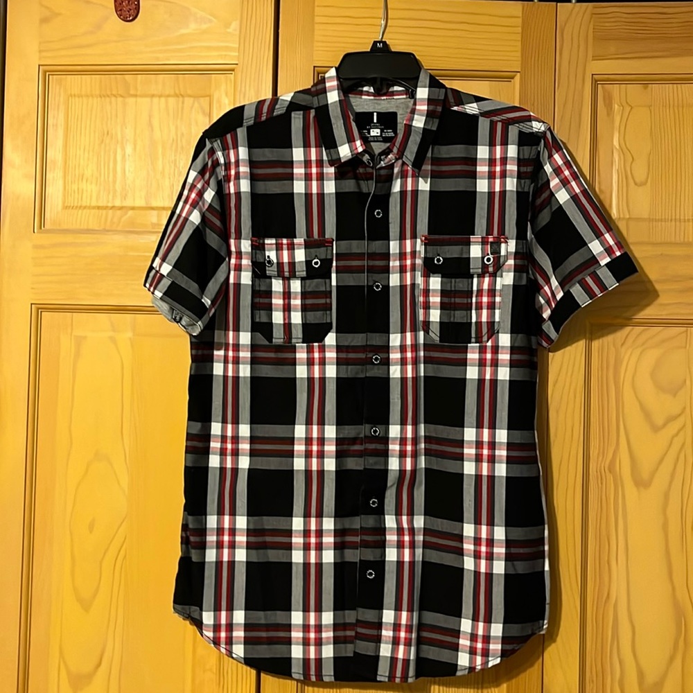Mens Short Sleeve Button Down